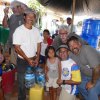 In Ecuador bringing clean water.